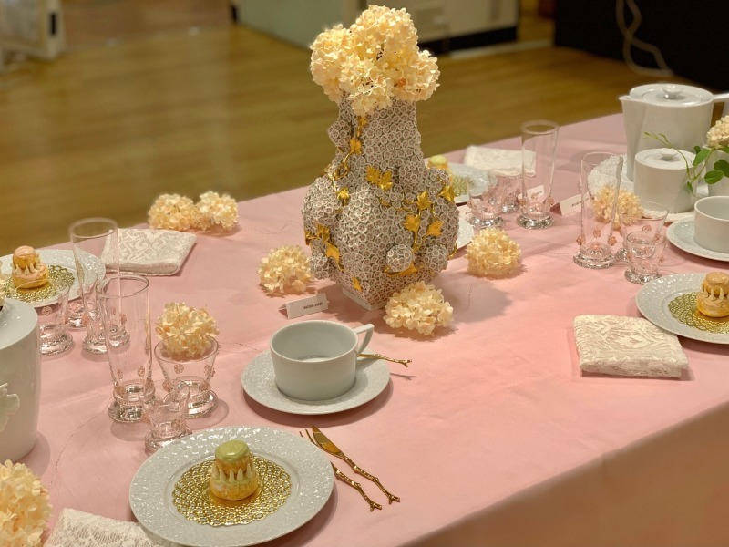 神戸阪急　マイセン展 ロイヤルブロッサムのティーテーブル_f0206212_13442506.jpg