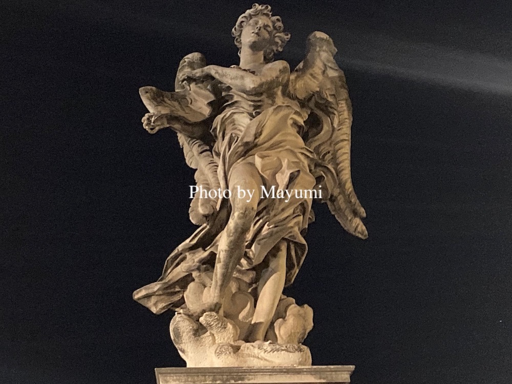 大好きな天使の彫刻、聖天使橋からサンタンドレア・フレッテ教会 