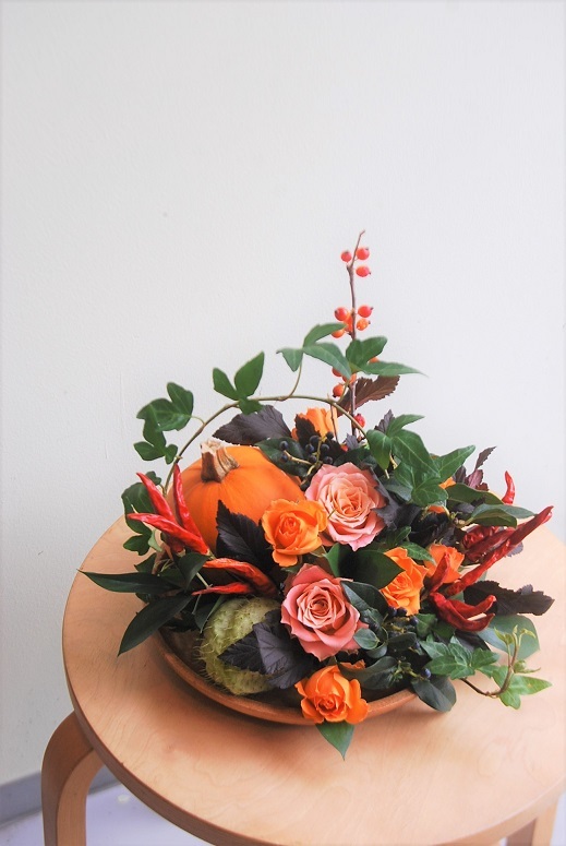 10月の木花フラワーレッスンのご報告。_a0201358_18152168.jpg