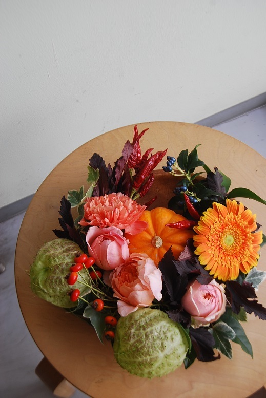 10月の木花フラワーレッスンのご報告。_a0201358_18192820.jpg