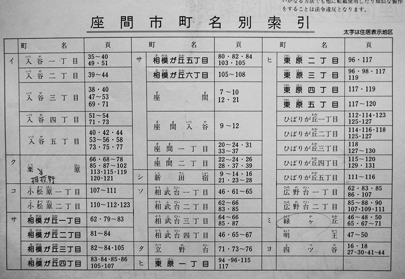 座間市(神奈川県)明細地図 個別住居表示入 新住居表示区域他 座間市(神奈川県)明細地図 個別住居表示入 新住居表示区域他
