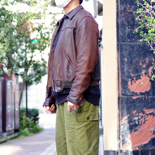 SPECIAL !! 1950s W.B.PLACE & Co. Deerskin Leather Jacket