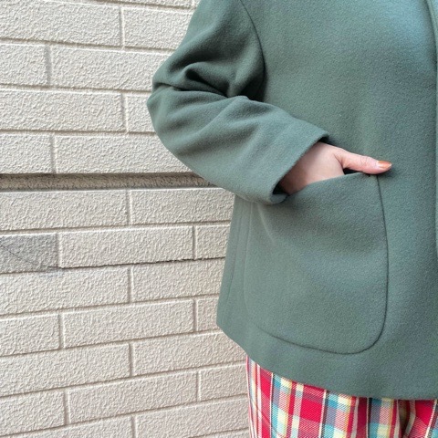 figLondon 】エアリアルパイルセーラーコート : l'atelier du figLondon 】エアリアルパイルセーラーコート : l'atelier du