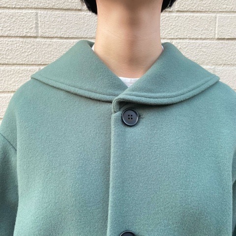 figLondon 】エアリアルパイルセーラーコート : l'atelier du