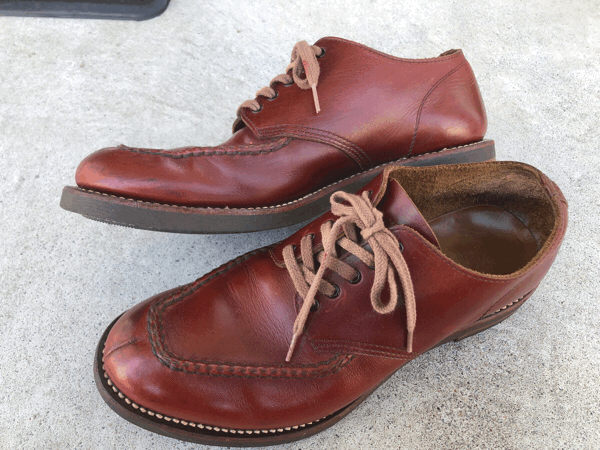 クッシュマン Uチップモカシン 傷補修&靴磨き : 靴とバッグの修理店 