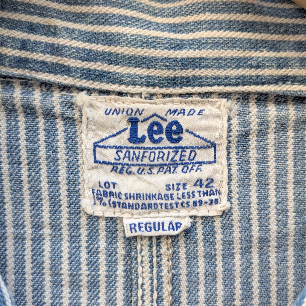 1940's ファッション Lee lot 98-Jストライプ カバーオール サイズ36
