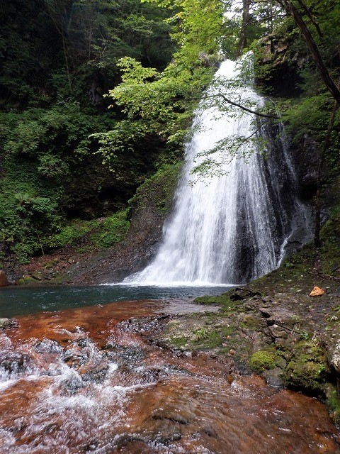 塩原・高原山 赤い岩とエメラルドブルーの釜が美しい赤川本谷 Stream Climbing in Akagawa