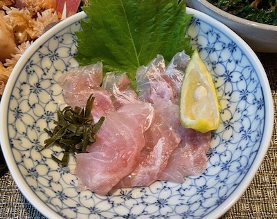 甘鯛の松笠揚げ 昆布締め 骨蒸し やせっぽちソプラノのキッチン２