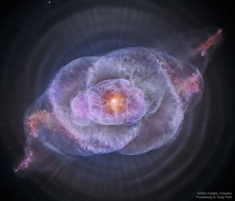 りゅう座の美し惑星状星雲キャッツアイ星雲NGC654_d0063814_09562429.jpg