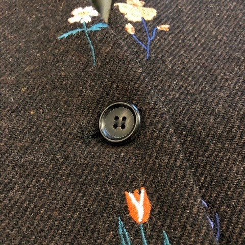 l'atelier du savon 〙 きちんと並ぶお花刺繍ショート&ロングコート