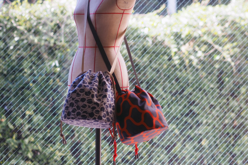 「kinchaku bag 」に ショルダーが付きました_e0243765_17274025.jpg