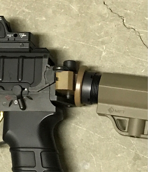 東京マルイ スコーピオンmodMカスタム M4ストックアダプター