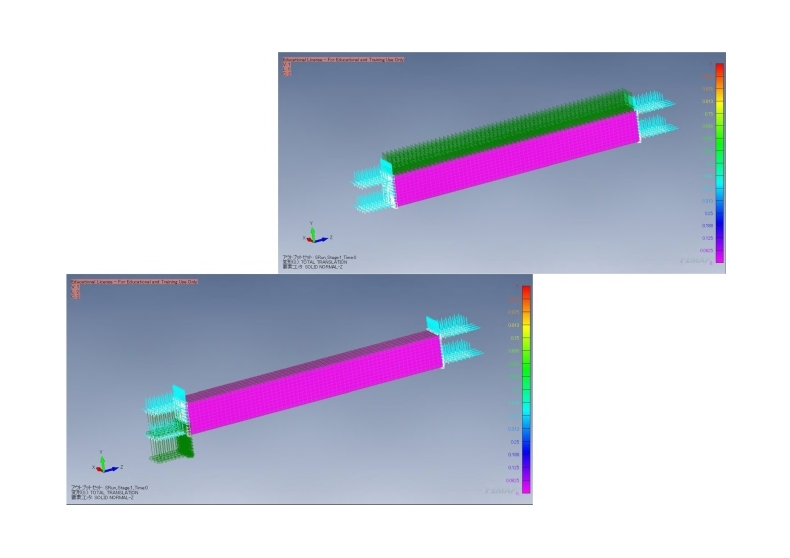 両端固定梁のモデルを作成しました 長期解析と短期解析用です 大阪市立大学 生活科学部 渡部嗣道 研究室 時間依存性構造学 のブログ 両端固定梁のモデルを作成しました 長期解析と短期解析用です 大阪市立大学 生活科学部 渡部嗣道 研究室 時間依存性構造学 のブログ