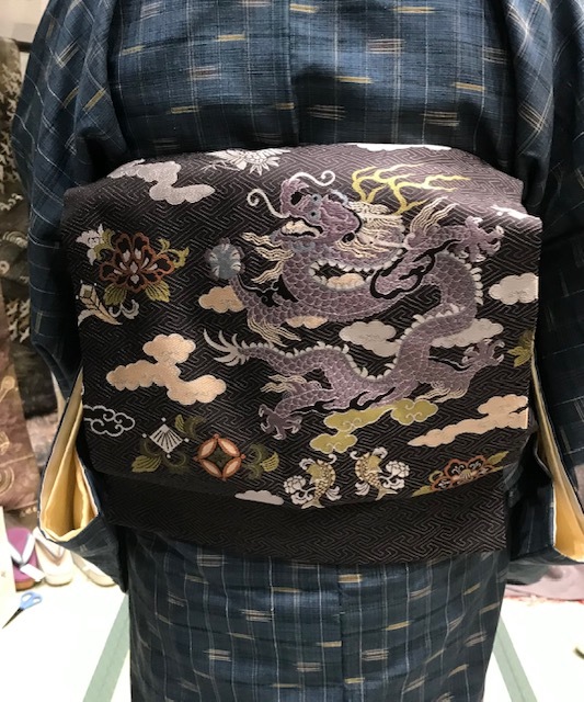 サローネのご夫婦のお客様・龍の帯・木屋太さん道中着。_f0181251_16393787.jpg