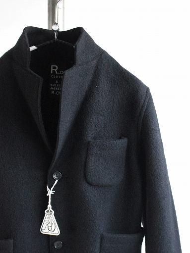 R&D.M.Co-　WOOL FELT KNIT JACKET / Black_b0139281_13573981.jpg