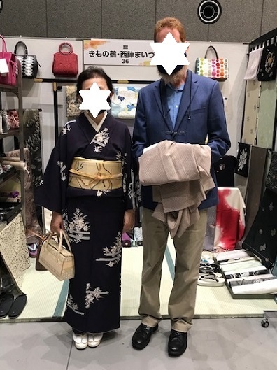 サローネのお客様・ご自身で仕立てられた素敵な小紋。_f0181251_18493121.jpg