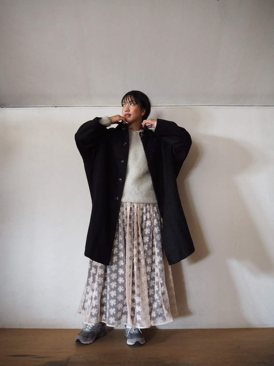 honnete カシミヤメルトンコート_e0357389_12304790.jpg