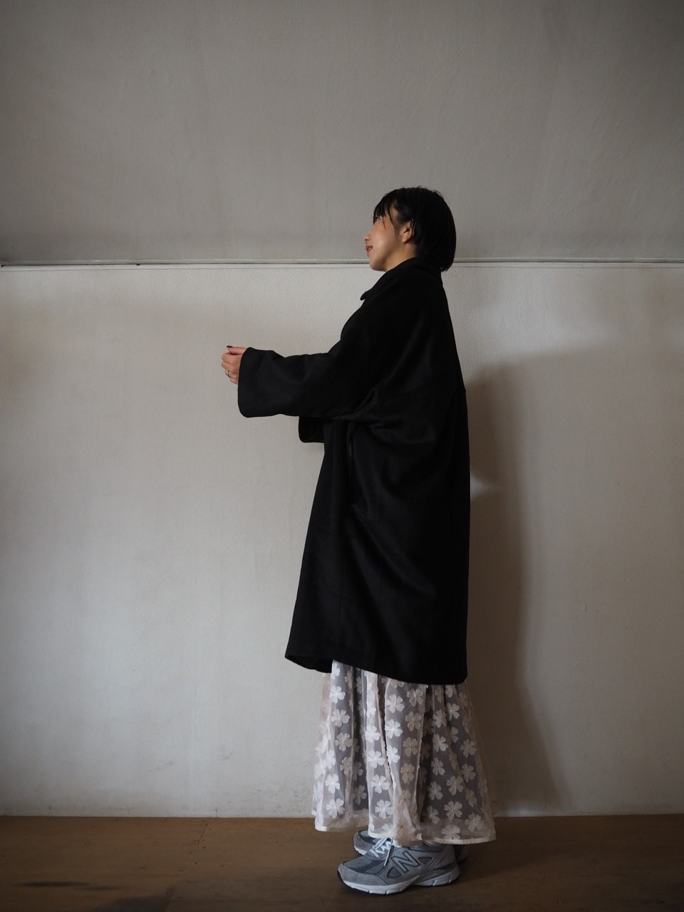 honnete カシミヤメルトンコート_e0357389_12310918.jpg