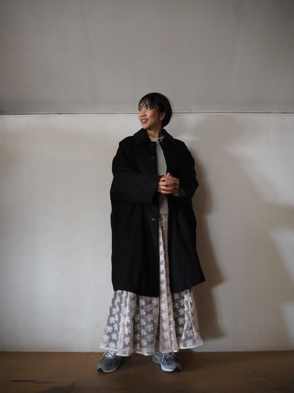 honnete カシミヤメルトンコート_e0357389_12311205.jpg