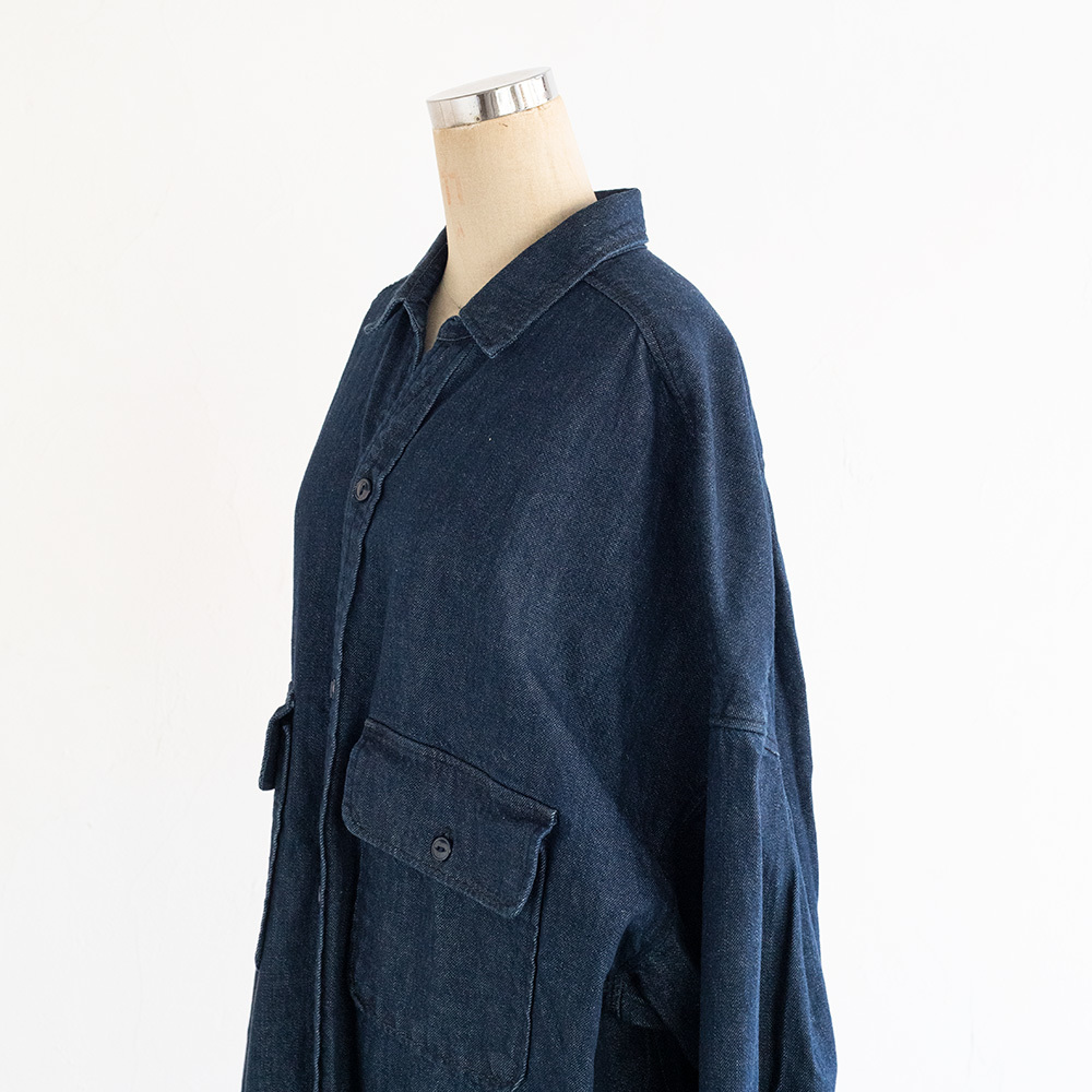 KAPITAL 12ozデニム CPOスラッピーシャツコート (IDG) : un.regard.moderne