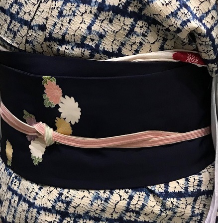 サローネのお客様・秋らしい菊の染帯・刺繍の鹿と紅葉の帯_f0181251_18355681.jpg