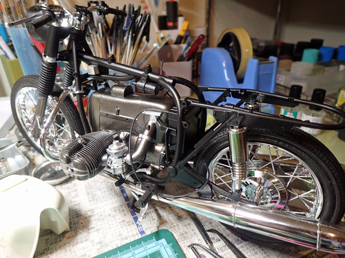 プラモ製作記 5 BMW R75/5 ポリスタイプ 1/6 タミヤ : 小生の備忘録 プラモ製作記 5 BMW R75/5 ポリスタイプ 1/6 タミヤ : 小生の備忘録