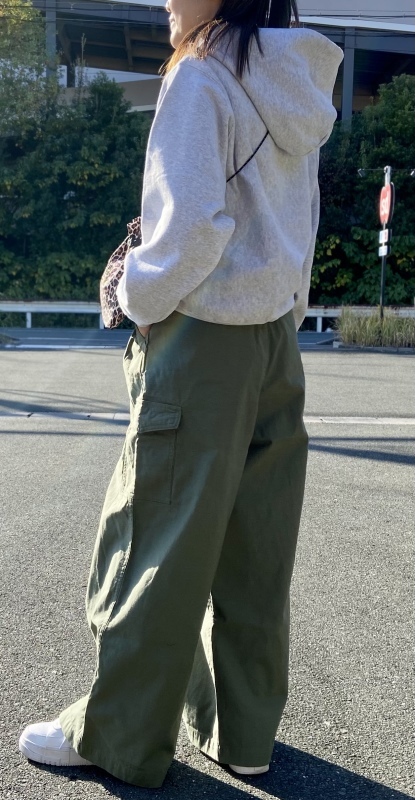 Ungrid アングリッド　カーゴパンツ　グレー　2WAY ワイドパンツ　M