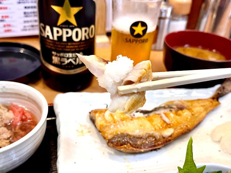 ホッケ開き定食 豪華版♪ @ 酒蔵一平_c0212604_12144553.jpeg