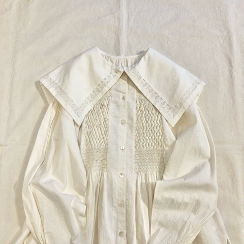 bulle de savon 』3ren tiered ブラウス : l'atelier du savon