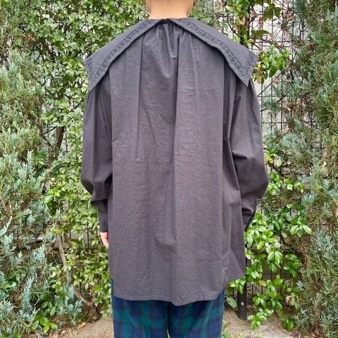 {bulle de savon} smocking big collor ブラウス&付け衿_a0389054_17320734.jpg