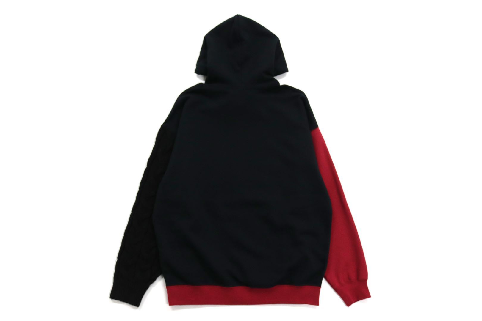 DOCKING CABLE KNIT SLEEVE OVERSIZED PULLOVER HOODIE_a0174495_17372380.jpg