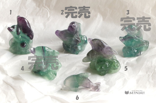 新入荷 フローライト仲良しイルカ_c0140599_14550136.jpg