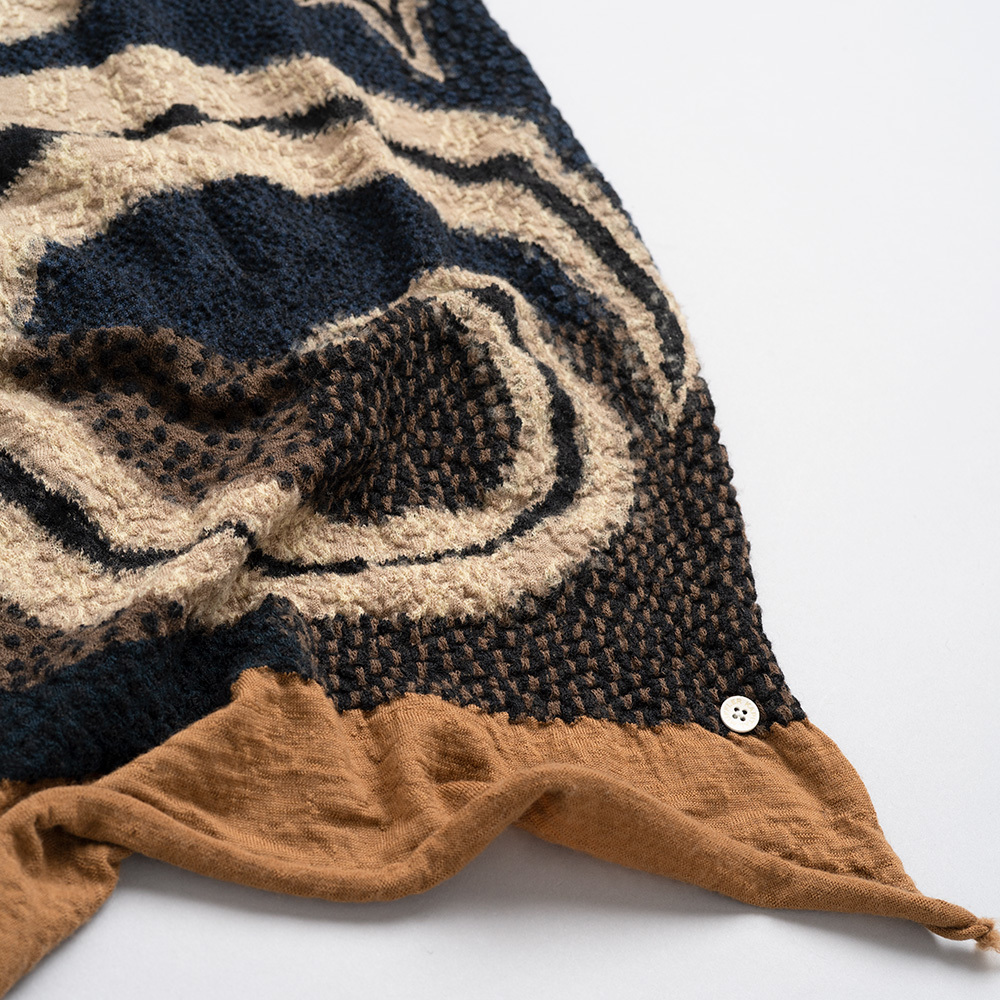 kapital キャピタル 縮絨ウール アイヌ紋様-