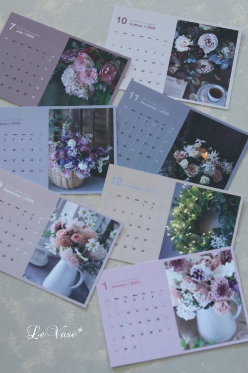 2022 Le vase*Flower calendar発売開始致します❤︎_e0158653_15205888.jpg