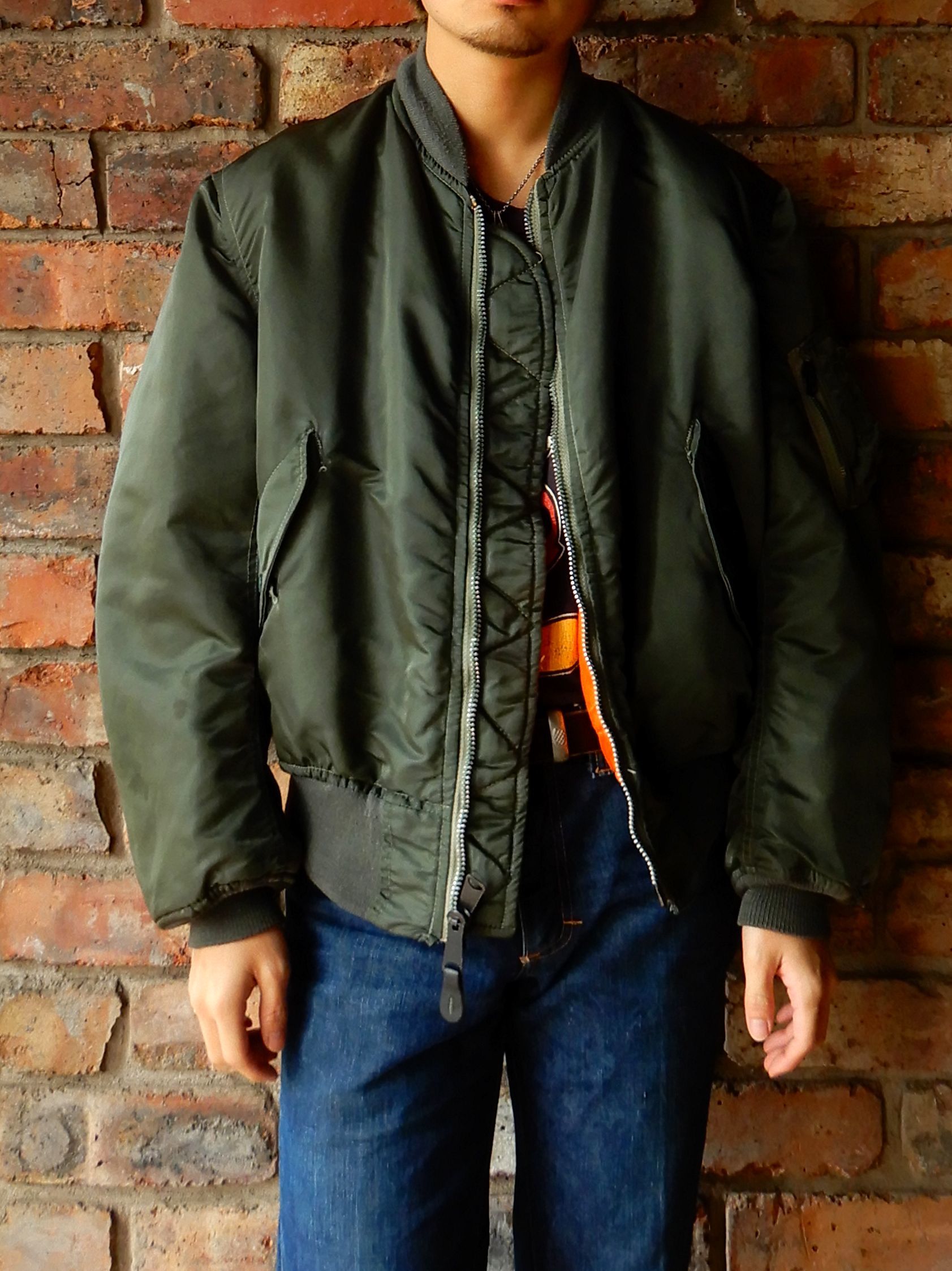 90S ALPHA INDUSTRIES INC MIL-J-82790E MA-1 FRIGHT JACKET