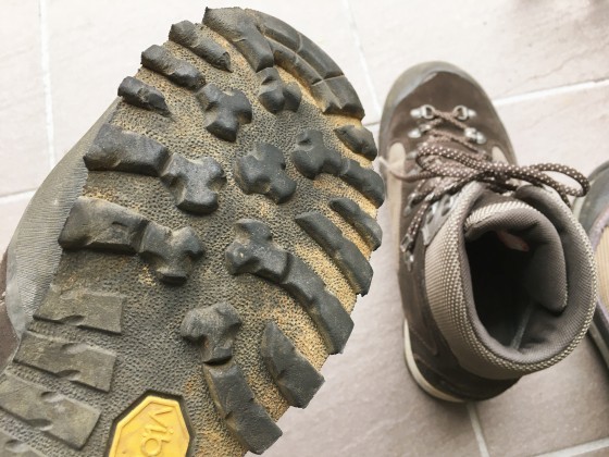 登山靴のソール摩耗具合 某の雑記帳