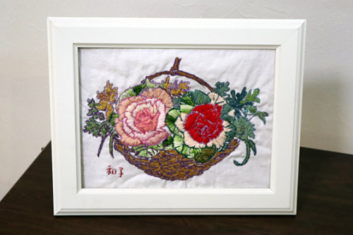 刺繍　～ 葉牡丹 ～_e0222340_17540060.jpg