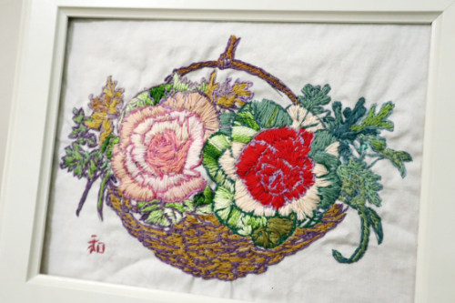 刺繍　～ 葉牡丹 ～_e0222340_17594851.jpg