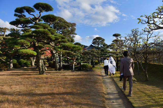 仁風閣での婚礼前撮り分も朝から......._b0194185_17442201.jpg