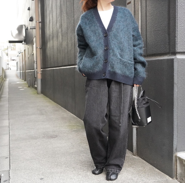 acne studios ニットカーディガン　モヘヤ