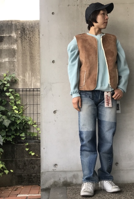 PU MOUTON VEST 当店別注モデル★ MADE in Portugal_d0152280_20022179.jpeg