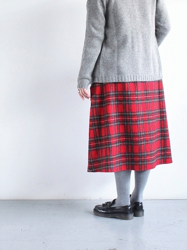 R&D.M.Co- WOOL TARTAN CHECK STRING SKIRT : 『Bumpkins R&D.M.Co- WOOL TARTAN CHECK STRING SKIRT : 『Bumpkins