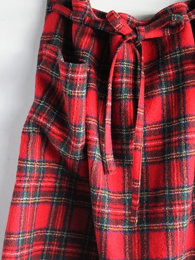 R&D.M.Co- WOOL TARTAN CHECK STRING SKIRT : 『Bumpkins putting on