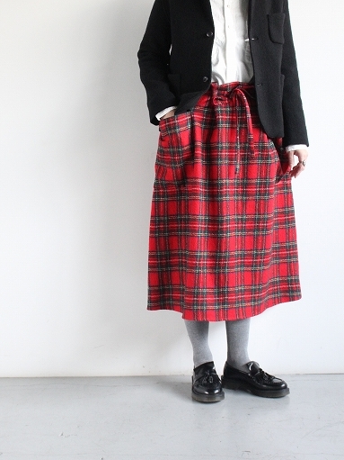 スカート R&D.M.Co- WOOL TARTANCHECK STRING SKIRT R&D.M.Co- WOOL TARTAN CHECK STRING SKIRT : 『Bumpkins