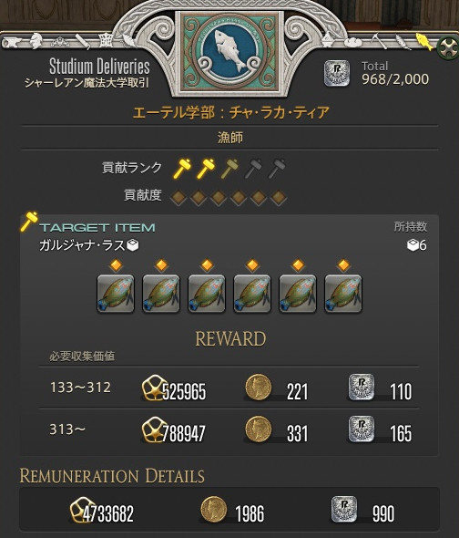 Razor Edge 日記 シャーレアン魔法大学 ガルジャナ ラス 漁師２ Final Fantasy Xiv The Lodestone