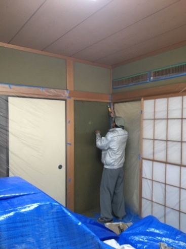 和室　京壁の塗替え_e0134939_18261925.jpg