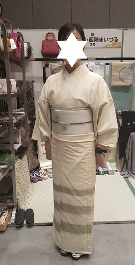 サローネのお客様・西陣まいづるネズミの名古屋帯。_f0181251_18430700.jpg