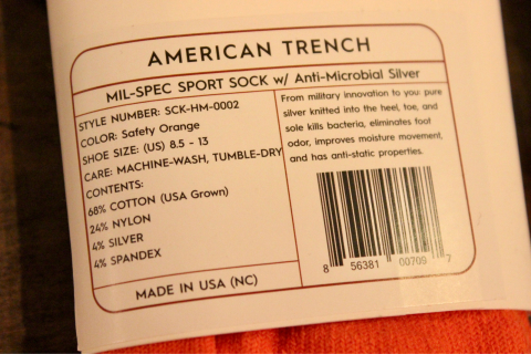 アメリカ軍のミルスペック工場から生まれたソックスブランド 「AMERICAN TRENCH」 ご紹介_f0191324_08081784.jpg
