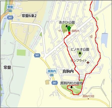 精進川上流 駒岡を歩く 1 札幌うぉーく点描 精進川上流 駒岡を歩く 1 札幌うぉーく点描