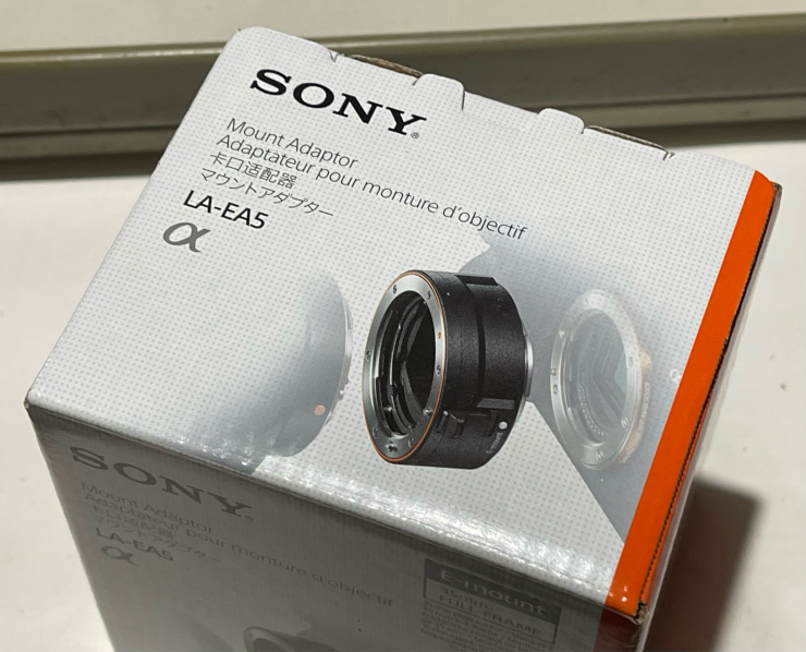 本日のお買い物: Sony LA-EA5 マウントアダプター_c0078490_22014996.jpg